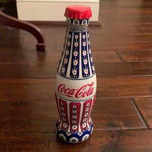 RARE Ceramic Coca-Cola Painted Bottle from Turkey by Anikya